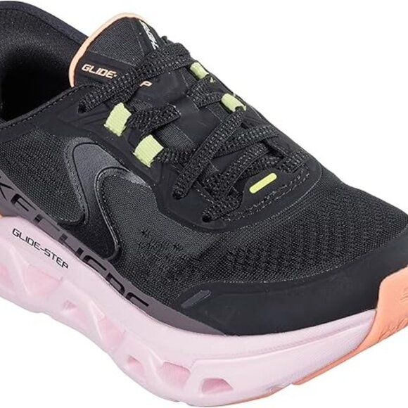 🔥 Skechers Glide-Step Slip-Ins Women’s Sneakers – Black Pink Size 9 NWT 👟 - Picture 4 of 6